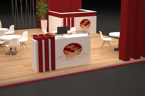 食品展位 展会展台设计3D效果图